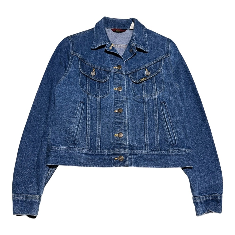 Vintage‎ 80s Ms. Lee Union Made Denim Jean Jacket Women's 11/12 Short Length